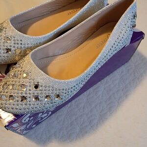 Sparkling Silver Women's Flats